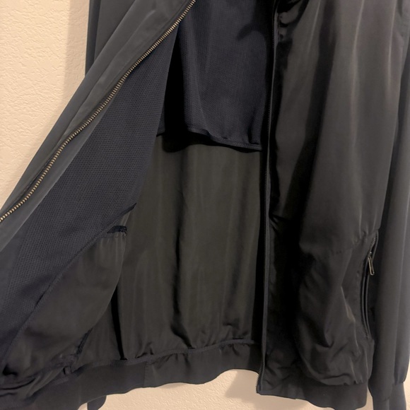 Nordstrom Navy Windbreaker Jacket with Stand-Up Collar - Picture 9 of 15